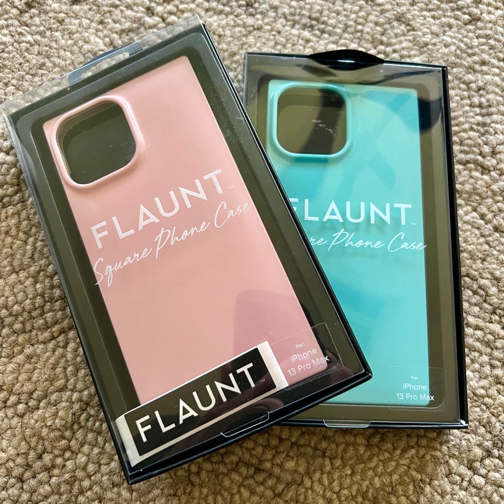 PINK IPHONE 13 PRO MAX  SQUARE SILICONE CASE